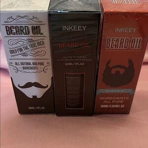 Beard Oil Set - Black, Red, White